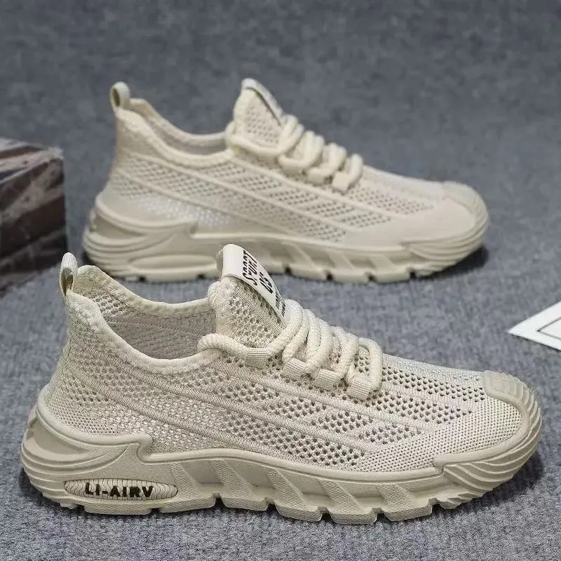 Men's Summer Breathable Anti-Slip Running Shoes Soft Bottom Mesh Upgraded Work Casual Sports Trendy Shoes Hollow out Design — image 4