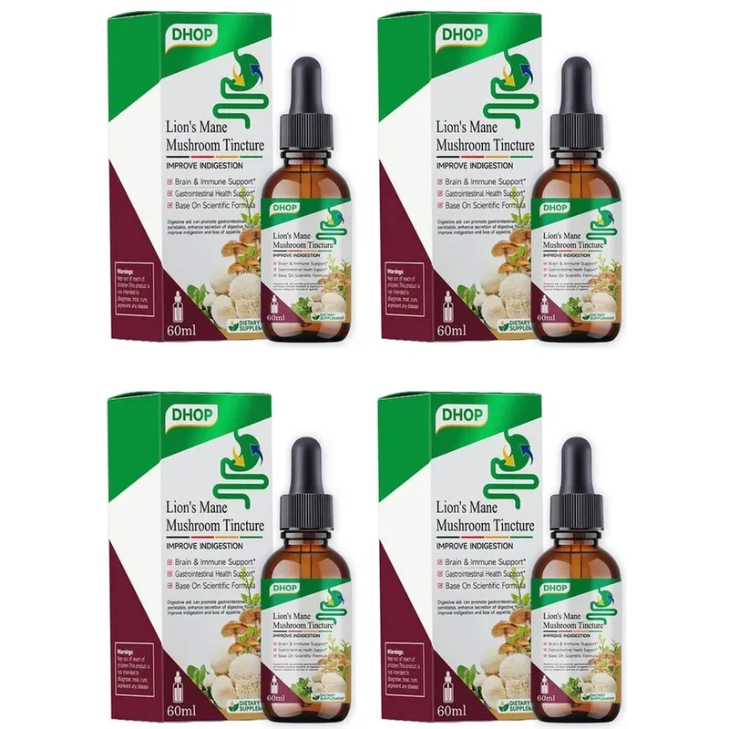 Lion's Mane Mushroom Tincture Liquid Brain & Immune Support and Gastrointestinal Health Support Lion's Mane 600 Mg 60 ML — image 10