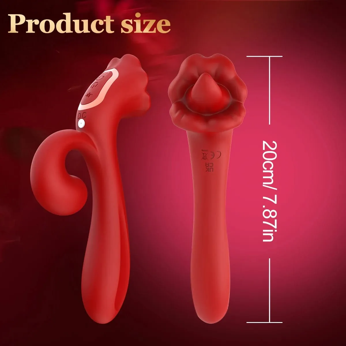 3 IN 1 Tongue Rabbit Vibrators Dildo for Women Adult Sex Toys G Spot Clitoral Stimulator Nipple Massager Masturbator Sex Toys 18