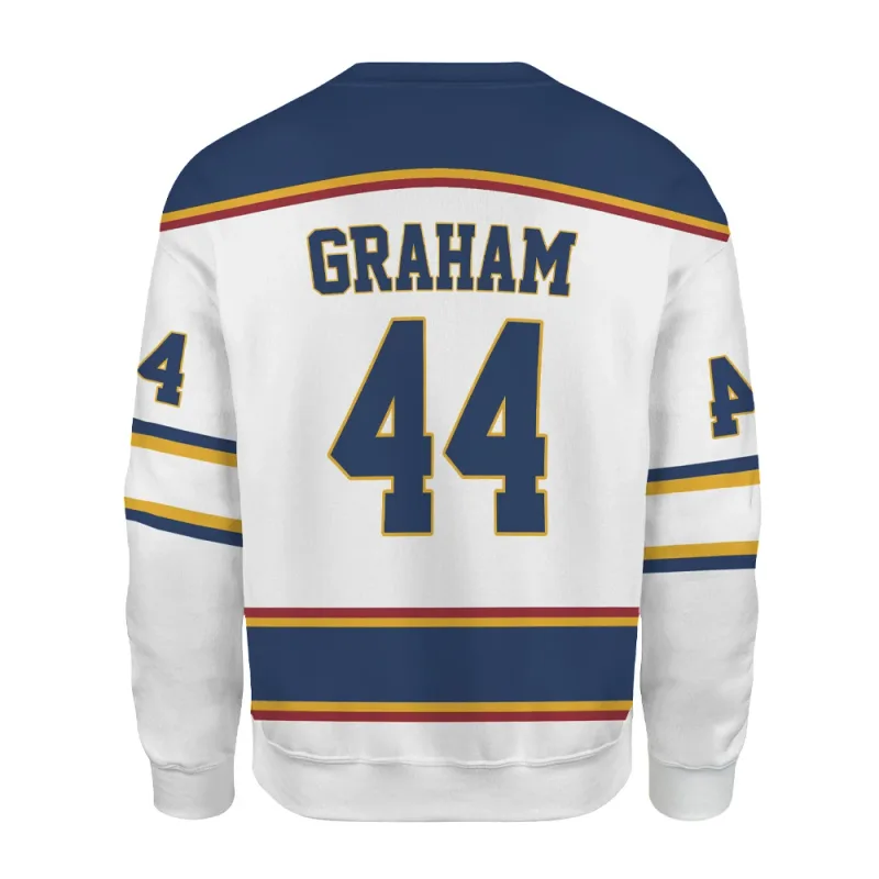 2026 New Off-Campus Briar University Hockey Print Pullover Unisex Casual Streetwear Graham 44 DI LAURENTIS 66 Cosplay Sweatshirt