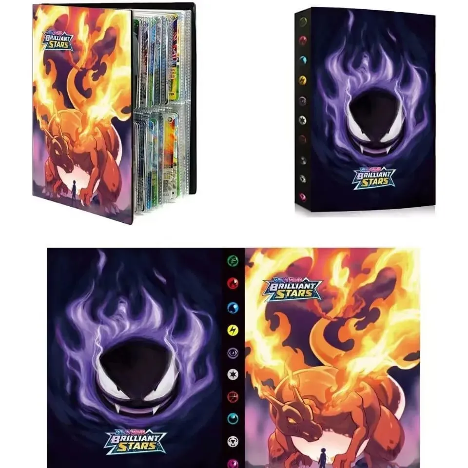 Pokemon Charizard Cards Album Book 240PCS Pok é mon Game Card Album VMAX GX EX Holder Collection Binder Folder Kids Toy Gift — image 4