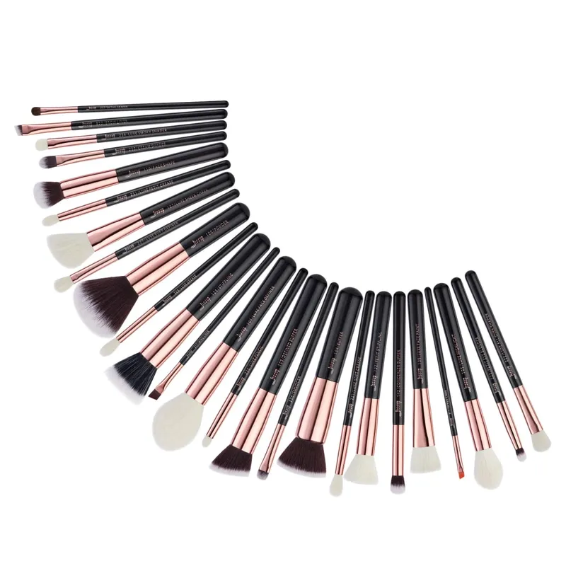 Jessup Professional Makeup Brushes Set 25pcs Natural-Synthetic Foundation Powder Eyeshadow Make up Brush Blushes Black T155