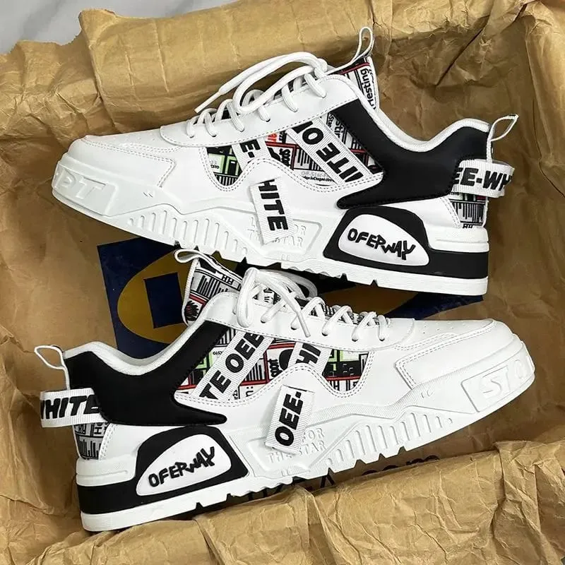 2026 Casual Sneakers New Fashion Leather Sneakers New Skateboard Mens Shoes Outdoor Running Sports Shoes Hiking Tennis Platform