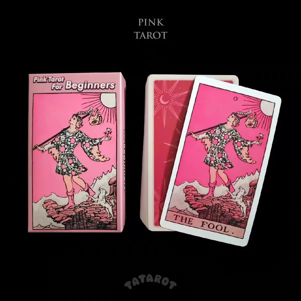 Pink Tarot Cards For Beginners 78PCS Classic Traditional Deck Divination Oracle Witchcraft Spirituality Board Game Women Gift — image 3