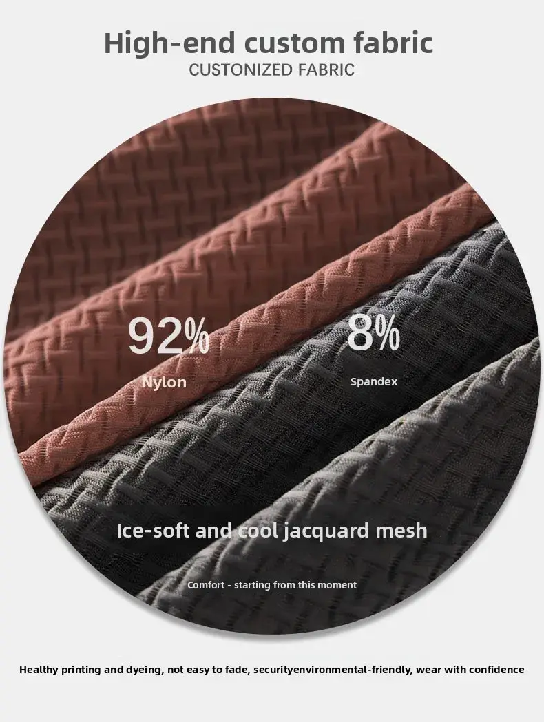 3 pcs Vintage Men High Cut Nylon Briefs Ice Silk Mesh Cool Underpants Soft Breathable Quick Dry Mens Underwear — image 3
