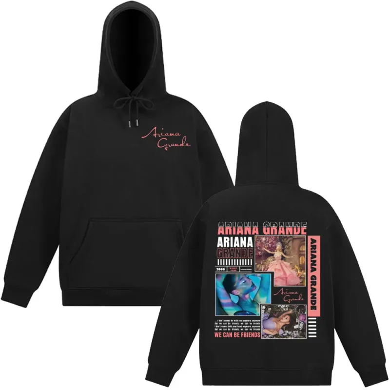 Singer Ariana Grande Album Cover Aesthetics Hoodies Men Women Fashion Sweatshirt Autumn Winter Long-sleeved Vintage Pullover Top