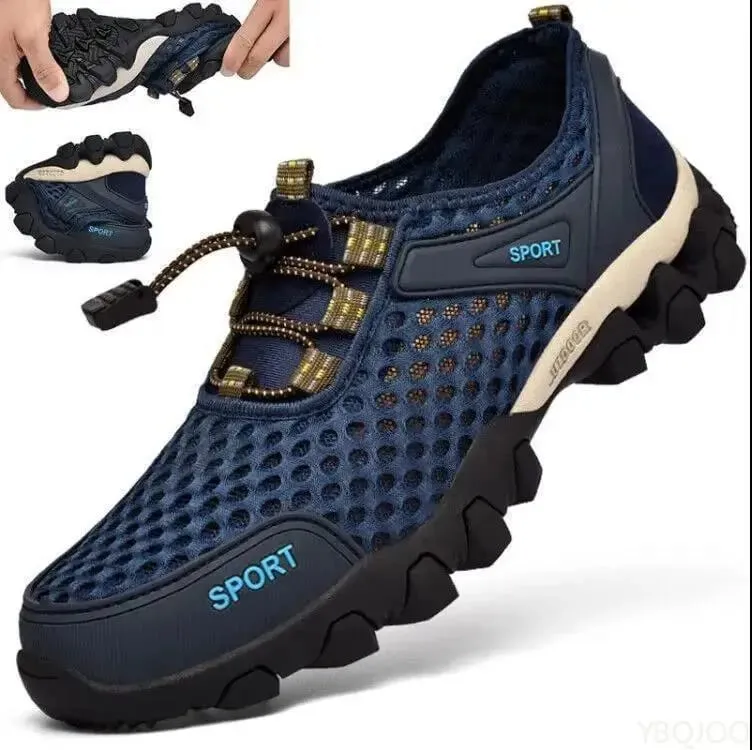 Summer Fashion Breathable Water Wading Men's Shoes Sports and Leisure Running Trend Flat Bottomed Mountaineering Sports Shoes — image 6