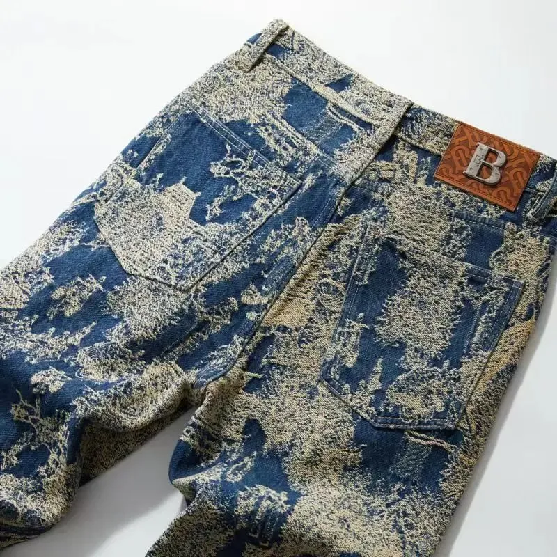 High-quality American retro jeans men's 2026 autumn new micro-elastic popular wear-resistant wash Cowboy Straight Pants — image 4