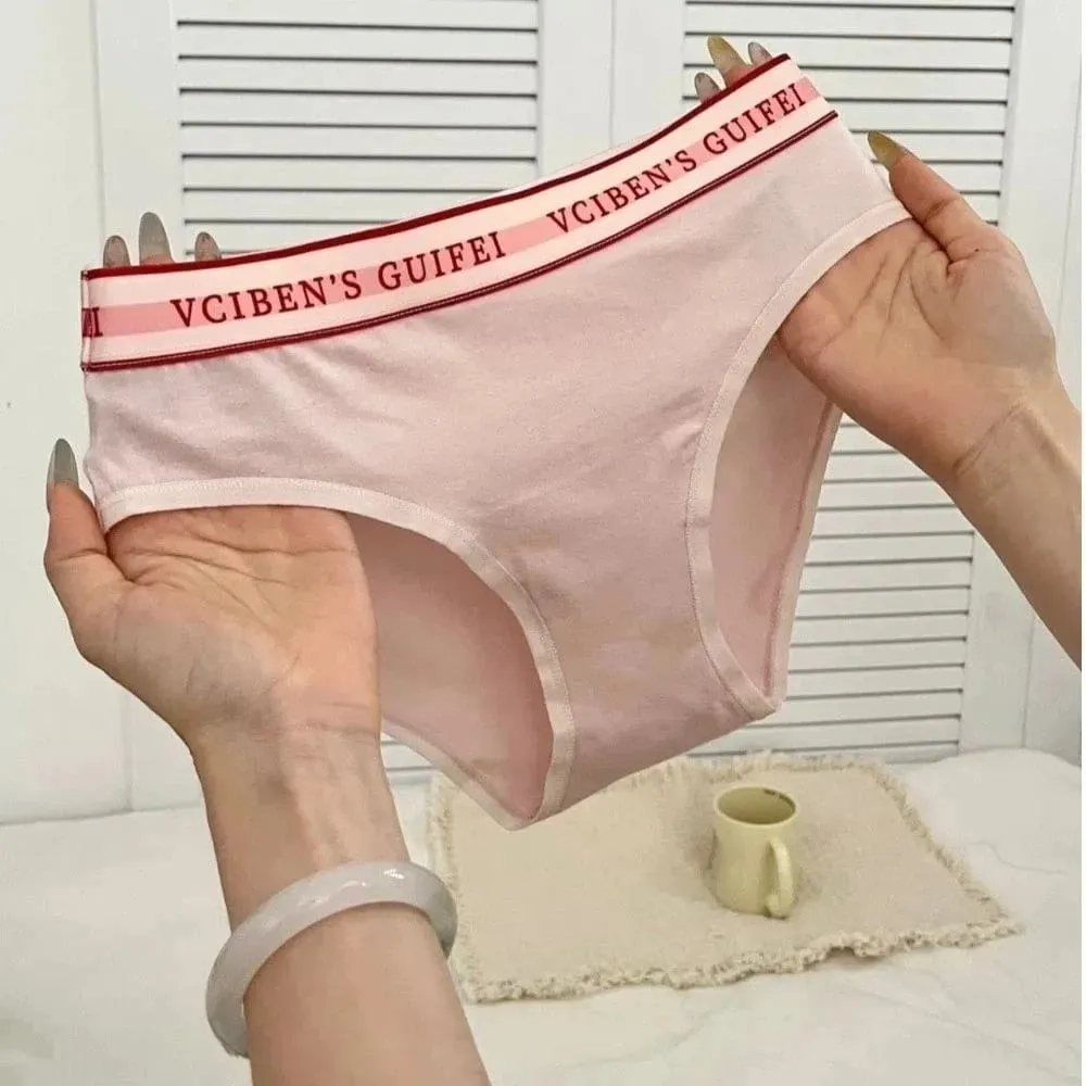 Set Lingerie Desain Huruf Nyaman Pakaian Dalam Wanita Nirkabel V Dalam Setelan Celana Dalam Bra Pemblokir Warna Renda Set Anak Perempuan — image 4