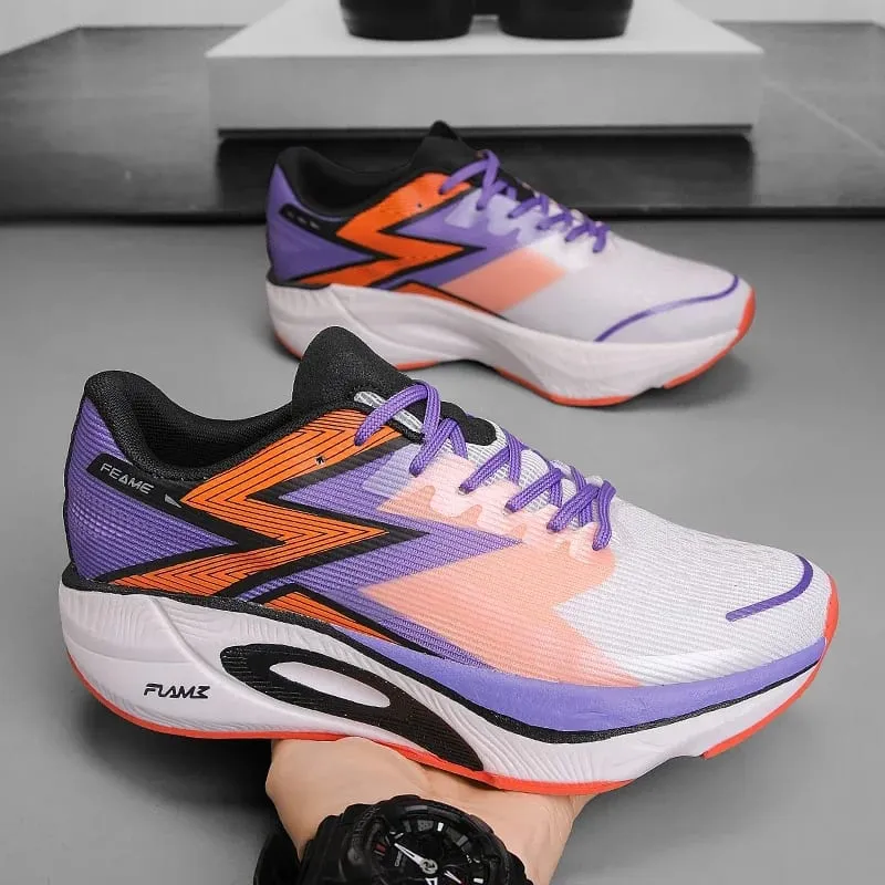 Brand Men's Carbon Plate Running Shoes Soft Cushion Shock Absorbing Sports Shoes Unisex Sneakers Light Anti-Slip Training Shoes — image 9