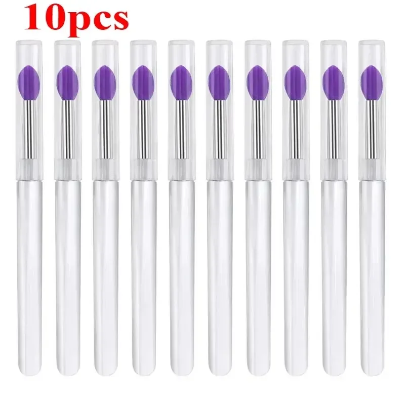3/5/10PCS Reusable Lip Brush Silicone Lip Mask Applicator Transparent Lipstick Tool For Lip Gloss Eyeshadow Brushes Makeup Tools — image 18