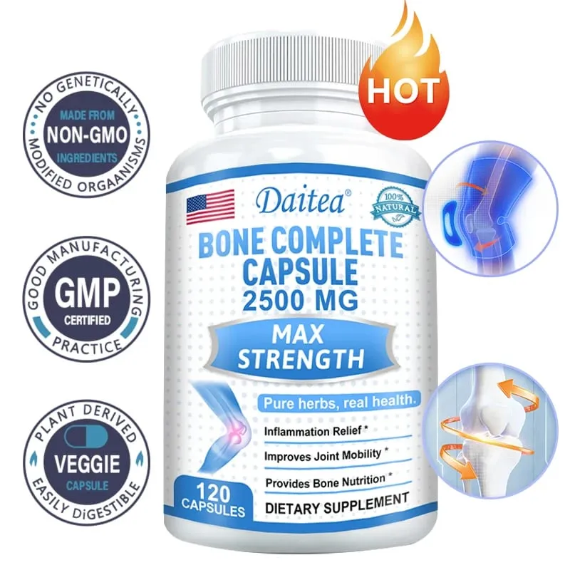 Collagen Bone Capsules Calcium Magnesium & Vitamins Supports Bone Density Calcium Absorption Cartilage & Joint Health — image 2