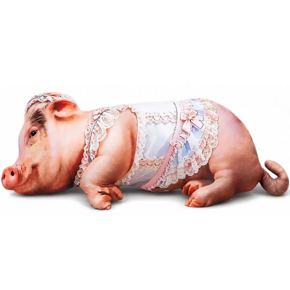 Material Animal Body Pillow PP Cotton Filled Soft Texture Animal Cushion 40cm Size Cute Design Pig Keychain Bedroom Use — image 9