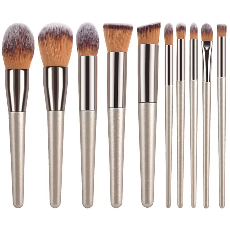 13PCS Makeup Brush Set Foundation Concealer Powder Eyeshadow Blush Brush Kabuki Blending Cosmetic Beauty Tool for Face — image 19