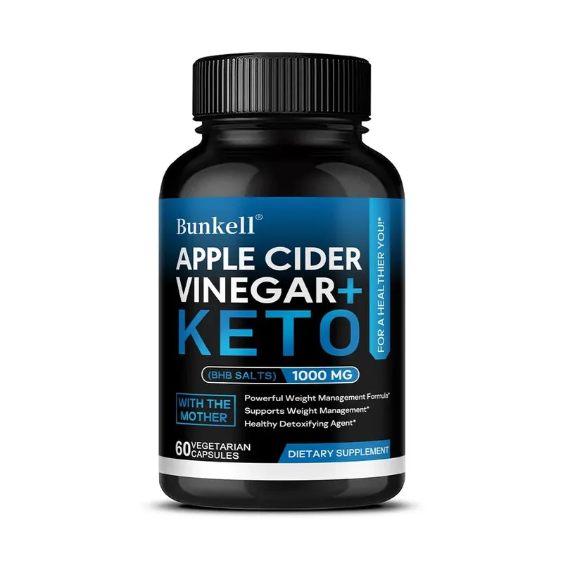 Keto Apple Cider Vinegar Capsules 1000mg Support Metabolic Function Digestion Appetite Management & Body Cleansing