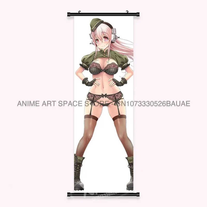 Video game Wall Artwork Canvas Scrolls Picture Anime Movie Role Poster Hanging Painting Print Home Decoration For SUPER SONICO