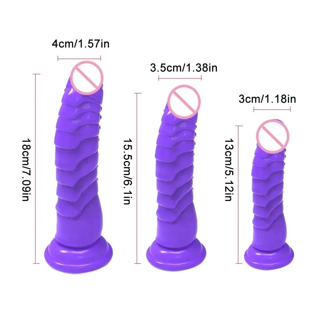 Realistico vibratore nero con forte base a ventosa, morbido giocattolo sessuale per pene per donne e uomini, giocattolo adulto vaginale anale a mani libere in M — image 6