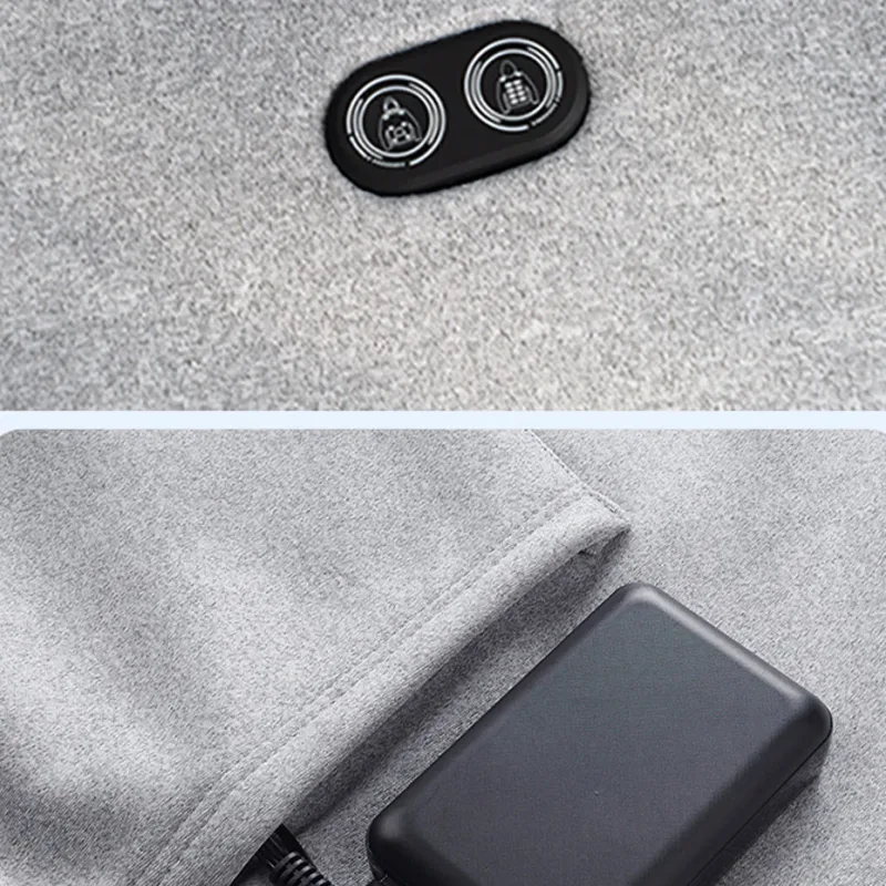 USB Heating Hoodie Men Hooded Heating Knitted Sweatshirt 17 Zones Electric Heated Hoodies Autumn Winter Warm Hoodies Male — image 5