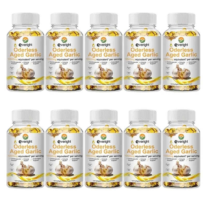 Aged Garlic Extract Capsules – Odorless Formula with Magnesium Chromium B1 & B9 – Supports Immune Heart & Cardiovascular Heal — image 11