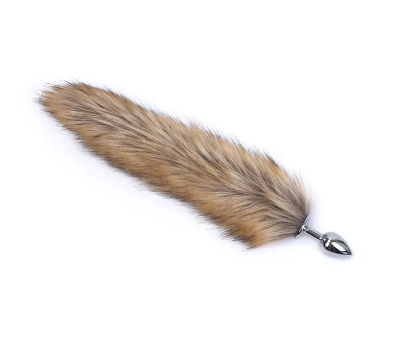 Plush Rabbit Tail Fox Tail Anal Plug Metal Butt Plug Prostate Massager BDSM Cosplay Erotic Sex Toy for Women Adults Sex Toy Gift