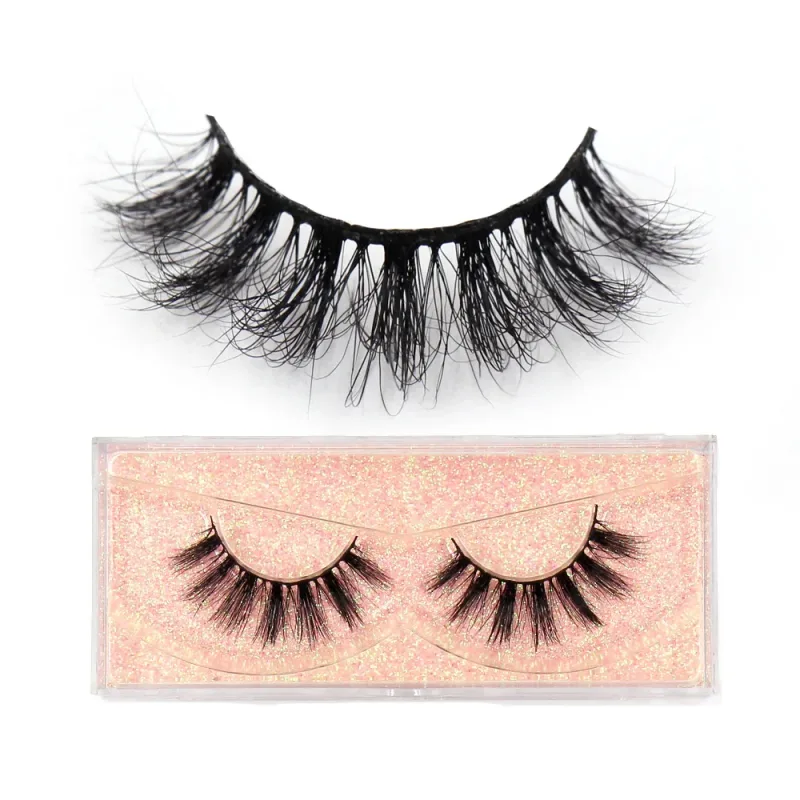 3D Mink Lashes Soft Hair False Eyelashes Fluffy Volume Wispy Fake Eyelashes Extension Makeup