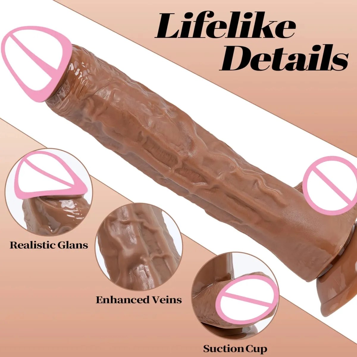 Realistic Dildo with Suction Cup Penetration Anal G-Spot Masturbator Penis Adult Sex Toys Huge Dildos for Women Rubber Cock Gode — image 2