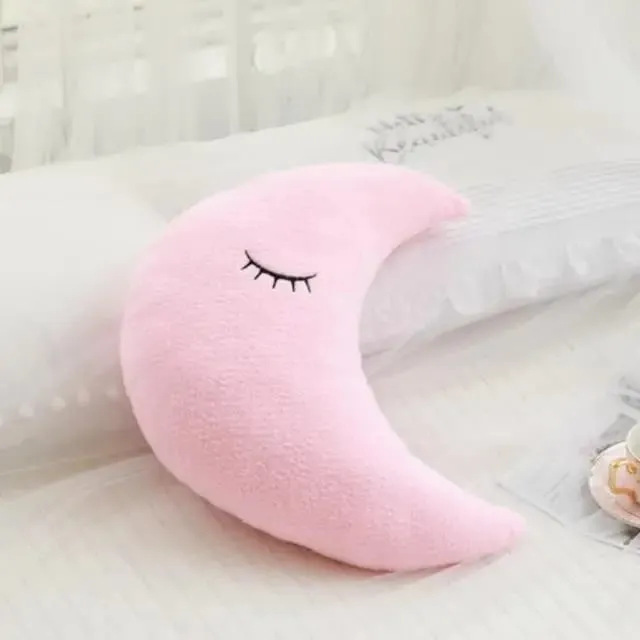 Hot Stuffed Cloud Moon Star Raindrop Plush Pillow Soft Cushion Toys For Children Baby Kids Girl Christmas Gift Room Car Decor — image 16