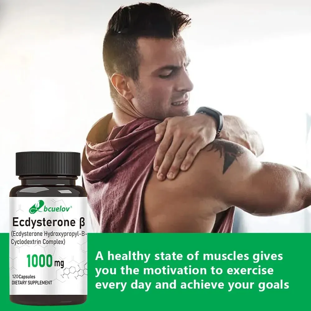 Ecdysterone Supplement 1000 mg - Enhanced Energy Levels Increased Muscle Strength 30/60/120 Capsules — image 4