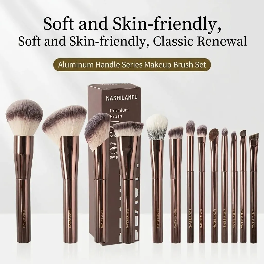 Makeup Brushes Series Powder Foundation Concealer Blush Contour Eyeshadow Eyebrow Eyeliner Stippling Highlighter Sculpting Brush — image 5