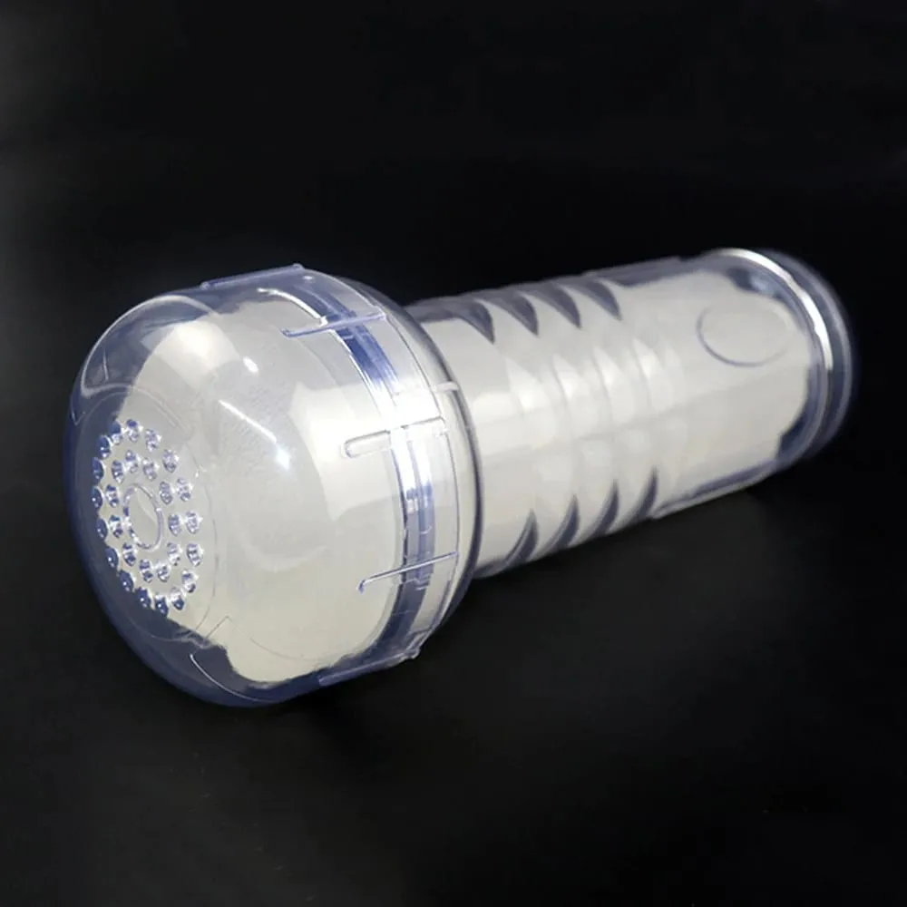 Transparent Cup Artifical Vaginal Real Pussy For Men Penis Exerciser Medical Penis Pump Cock Enlarger Sex Toys Male Masturbator — image 5