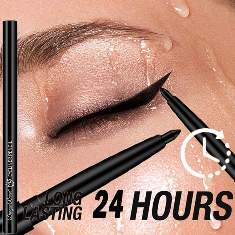 Waterproof Black Brown Eyeliner Gel Pencil Matte Smooth Quick Dry Easy Wear Pearlescent Eyeshadow Eye Liner Pen Makeup for Eyes — image 2