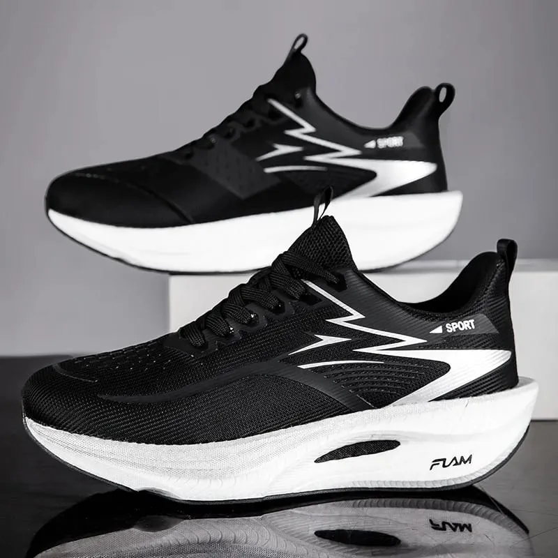 Marathon Men Sports Running Shoes Women's Carbon Board Air Cushion Breathable Athletic Lightweight Comfortable Nonskid Sneakers — image 9