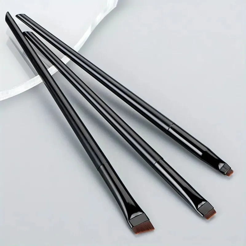 4pcs Blade Makeup Brushes Angled Thin Eyebrow Brush Flat Fine Eyeliner Brush Professional Liner Brow Make Up Tools — image 11