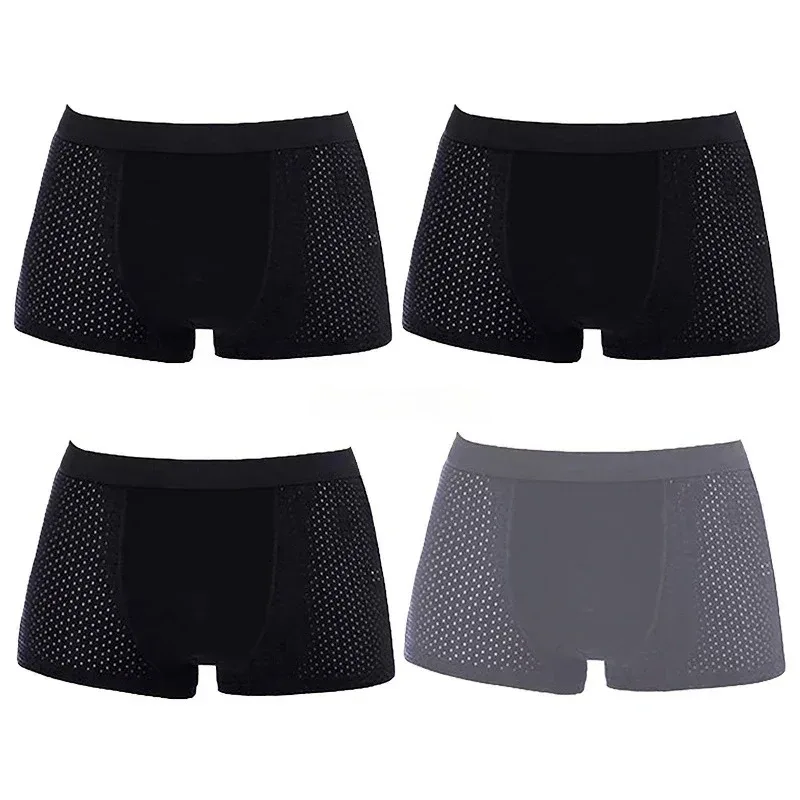 4Pcs Men's Boxer Briefs Ultra Soft Anti Odor Underwear Breathable Mesh with Ventilation Holes Stretch Comfort for Daily — image 21