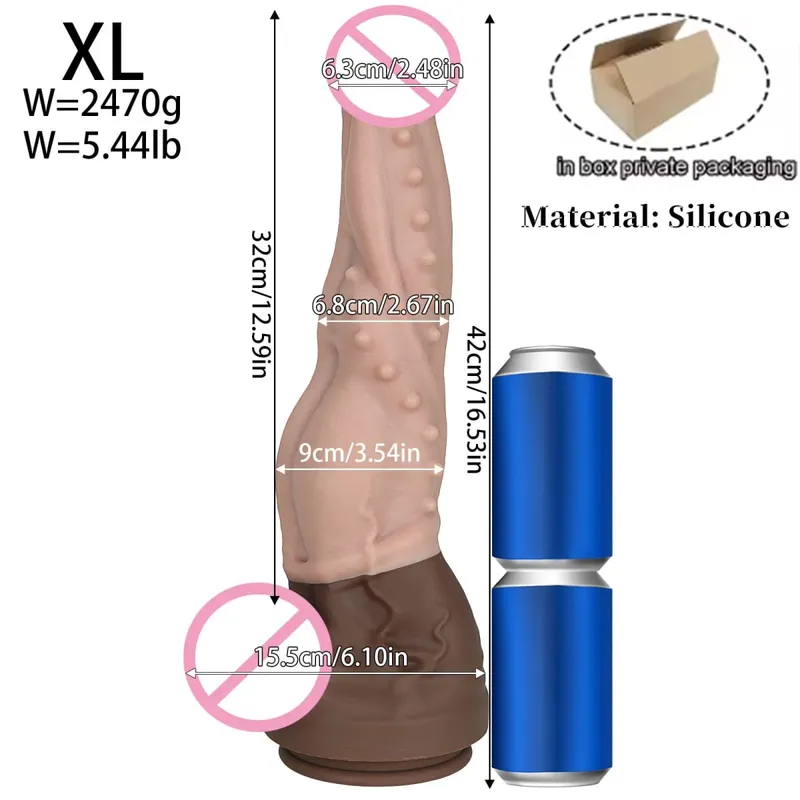 New Double Layer Silicone Big Dildo Realistic Fake Long Dick Penis Butt Plug Adult Sex Toys For Woman Men Vagina Anal Massager18 — image 10