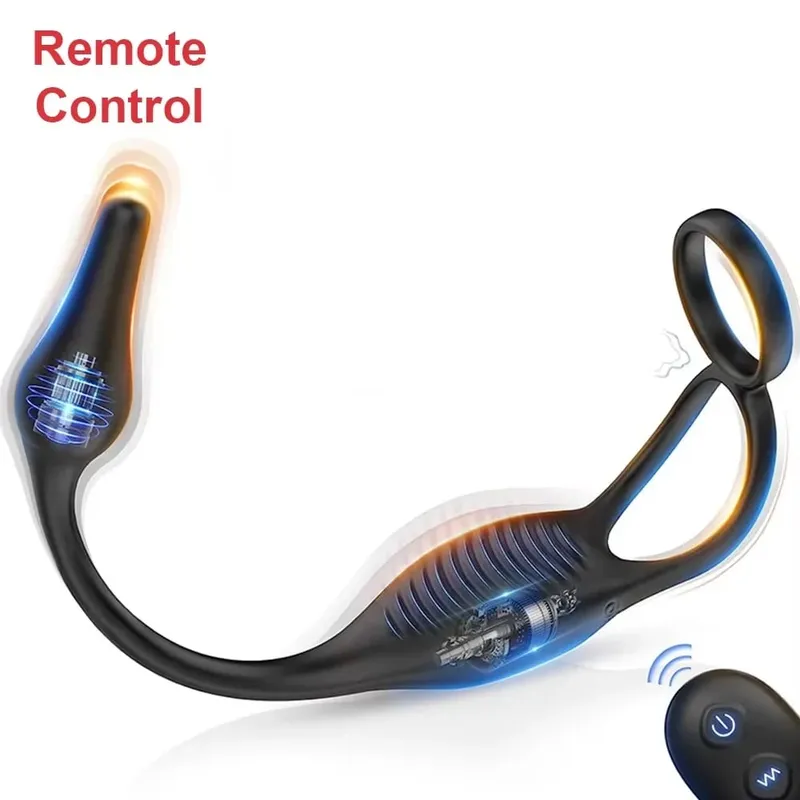 APP Control Vibrating Butt Plug Cock Ring Prostate Massager for Men for Gay Anal Vibrator Penis Ring Adult Sex Toy for Men — image 9