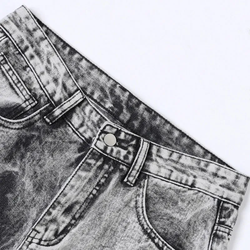 New Patchwork Ripped Jeans Men's Slim Fit Moto Biker Fashion Denim Trousers Vintage High Street Black Casual Pants Street Wear — image 4