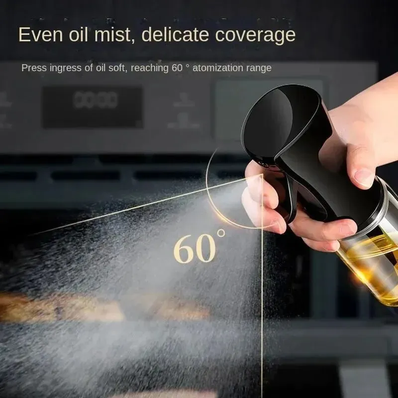 1Pc 200/300/500 ML Oil Spray Pot Kitchen Household Edible Olive Oil Spray Bottle Atomized Misty Oil Tank Air Fryer Spray Bottle — image 2