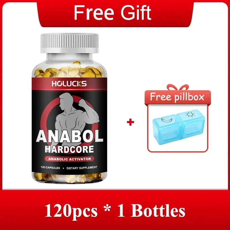 Anabol Hardcore Supplement Boost Workout Energy Muscle Growth & Protein Synthesis Balances Men Hormones — image 2