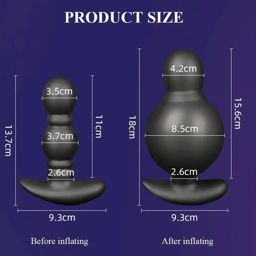 Wireless Remote Control Male Prostate Massager Inflatable Anal Plug 10 Vibration Modes Butt Plug Anal Expansion Vibrator Sex Toy — image 5