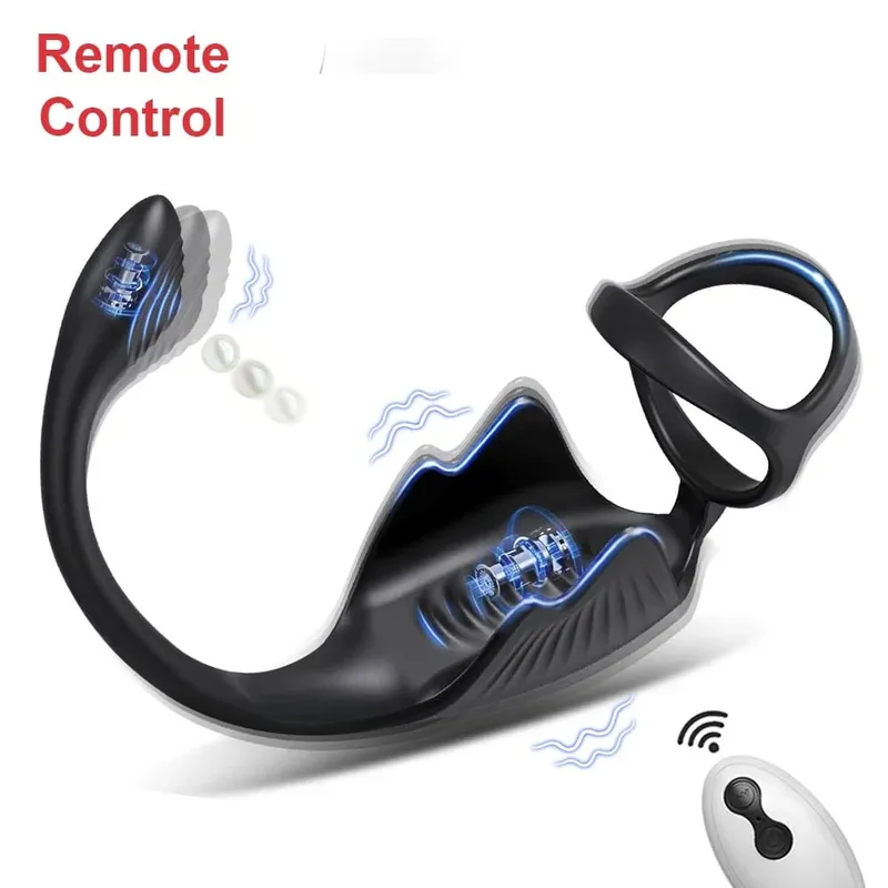 APP Control Vibrating Butt Plug Cock Ring Prostate Massager for Men for Gay Anal Vibrator Penis Ring Adult Sex Toy for Men — image 10