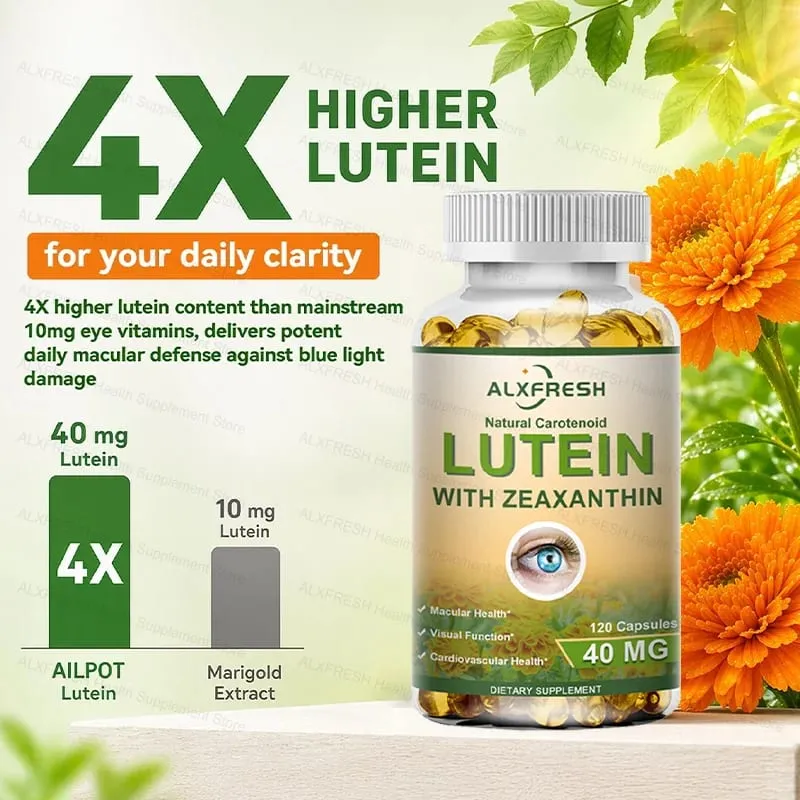 Lutein and Zeaxanthin Eye Supplements for Retina Eye Vision Vitamins Capsules - Student Adults Seniors — image 3