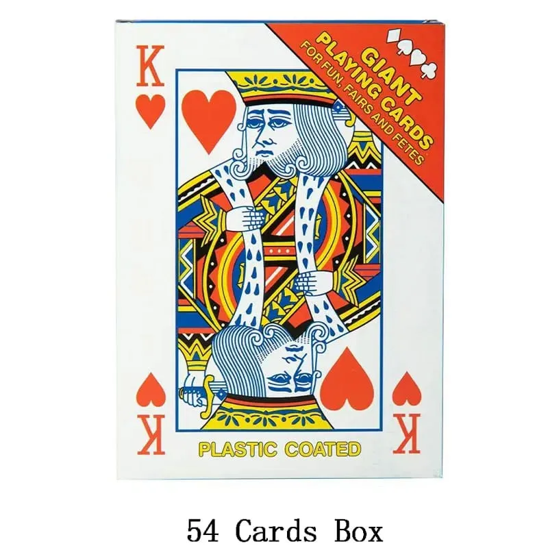 Oversized Playing Cards Jumbo 2x Larger Party Carnival Games For Adluts Juego De Mesa Familiar Divertido Funny Novelty Gifts