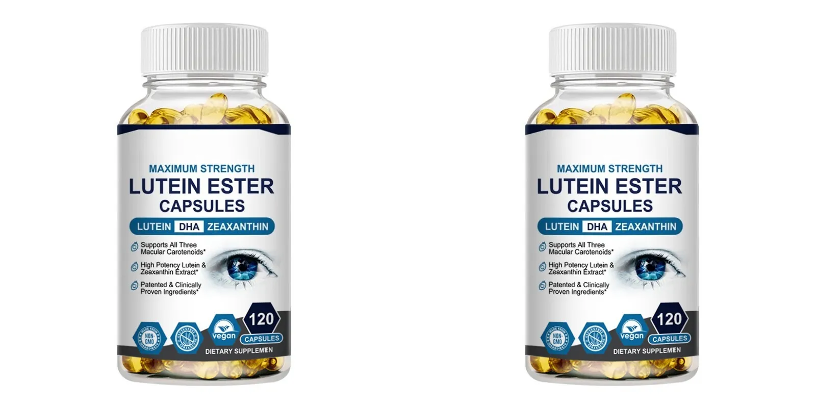 Lutein Ester Capsules Supports Eye Health and Vision Protection Non-GMO Vegan Natural Ingredients Antioxidant Support 120Softgel