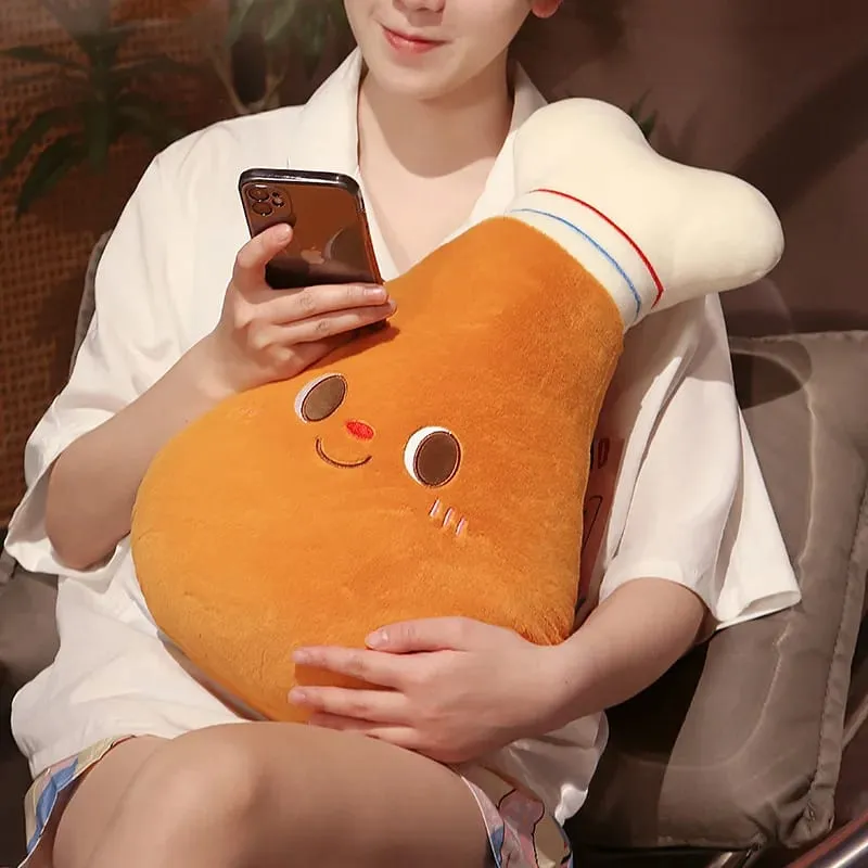 Cute Food Plush Throw Pillow Stuffed Toast Hamburger Cushion Smiling Face Happy Plushie Sofa Home Decor Gift — image 7