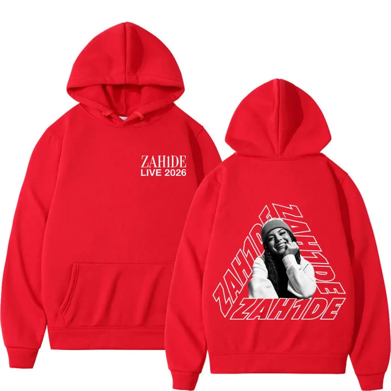 Singer Zahide Tour 2026 Merch Graphic Hoodies Men Women Fashion Autumn and Winter Hip-hop Loose Casual Vintage Sweatshirts Tops — image 12