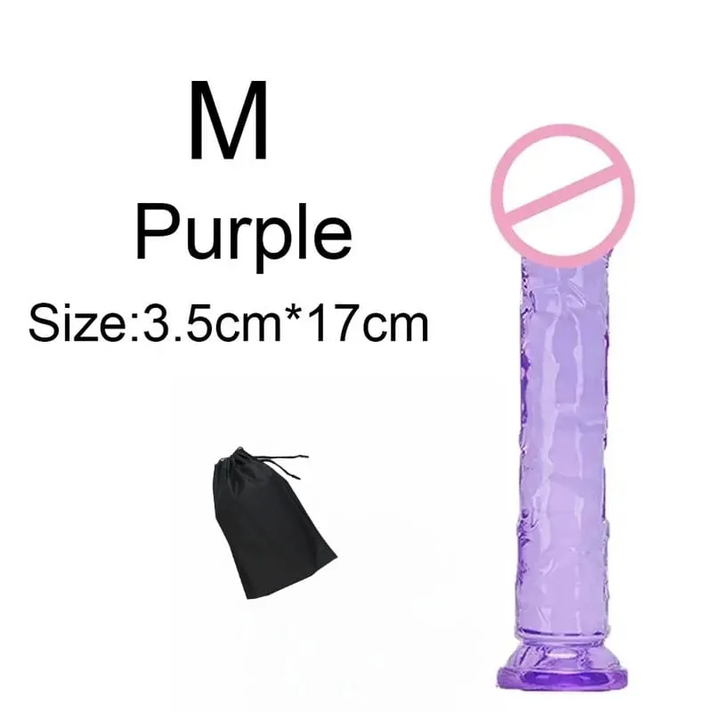 Super Cheap 6 Sizes Realistic Soft Jelly Dildo Butt Plug Anal Plugs Adult Sex Toy for Women and Men Vaginal and Anal Masturbator — image 29