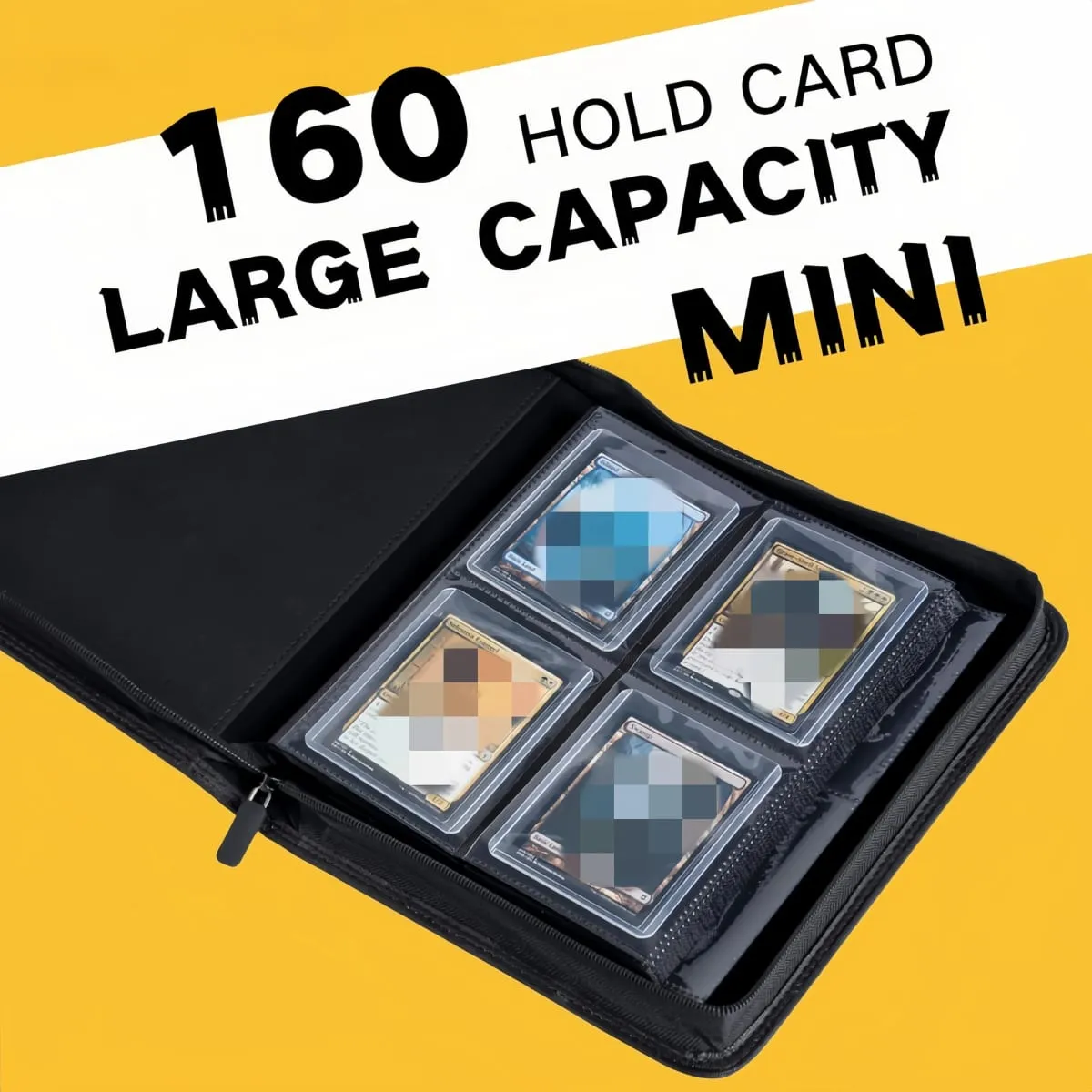 TopLoader 4-Pocket Card Binder (160 Cards) – Black/ Industrial-strength storage for TCG & sports cards. Collector's dream — image 3