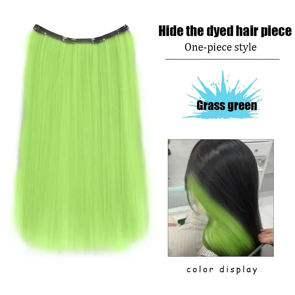 22‘’ Invisible 4Clip Long Straight Colored Synthetic Hair Extension Easy to Wear Suitable for Women's Daily or Holiday Wear. — image 10