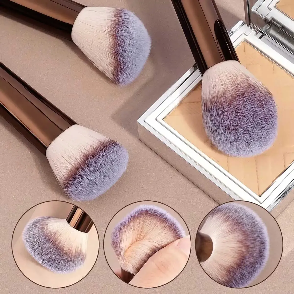 13 Pcs Makeup Brush Set Full Kit Foundation Powder Blush Eyeshadow Eyebrow Brushes Highlighter Concealer Lip Brush with Makeup — image 5